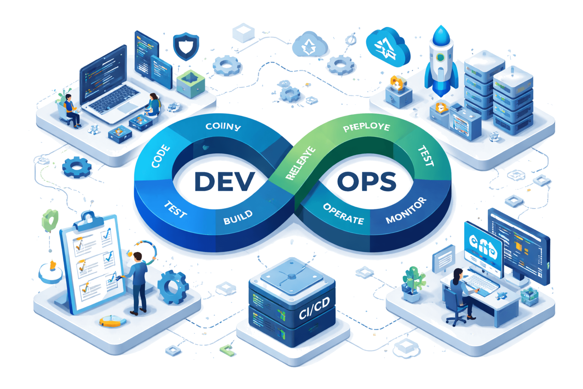 DevOps and CI/CD lifecycle for cloud-native platforms